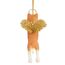 Design Toscano - Katzen-Weihnachtsbaumschmuck - Orange Tabby - Harz - Weihnachten