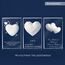 LOOXIS Personalisierte 3D Herz-Gravur im Glas – versch. Motive, Namen, Wunsch-Text – Geschenk-Idee zu Weihnachten, Valentinstag, Jahrestag – für Partner/in, Frauen, Männer – M