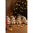 khevga Weihnachtsdeko Deko-Figuren Schneemann grau im 4er Maße sitzend