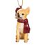 Design Toscano Christmas Ornaments, Weihnachten Chihuahua Ferienhundeornamente