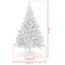 Künstlicher Weihnachtsbaum weiß inklusive Metall Ständer - 150 cm - Kunst Tannenbaum mit Baumständer klappbar - Weihnachtsdeko Christbaum Schneetanne Weihnachtstanne Kunstschnee Tanne unecht