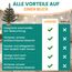 Gartenpirat Künstlicher Weihnachtsbaum 45 cm mit Drahtlichterkette 35 LED warmweiß Christbaum kiefernähnlich mit Frosteffekt beleuchtet batteriebetrieben