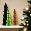 Premium Wiederverwendbare Weihnachtsdeko - Tischdeko Weihnachten/Deko Weihnachten - Papier Weihnachtsbaum Deko - Weihnachtsdeko Innen, Weihnachtsdeko Tisch (Stil 2 (grün, braun))