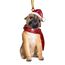 Design Toscano Christmas Ornaments, Weihnachten Mops Ferienhundeornamente