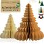 Premium Wiederverwendbare Weihnachtsdeko - Tischdeko Weihnachten/Deko Weihnachten - Papier Weihnachtsbaum Deko - Weihnachtsdeko Innen, Weihnachtsdeko Tisch (Stil 3 (braun))
