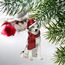 Design Toscano Siberischer Husky Festtagshund Weihnachtsbaumverzierung Festtagsdekoration, Polyresin, vollfarbe, 8 cm