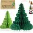 Premium Wiederverwendbare Weihnachtsdeko - Tischdeko Weihnachten/Deko Weihnachten - Papier Weihnachtsbaum Deko - Weihnachtsdeko Innen, Weihnachtsdeko Tisch (Stil 3 (grün))