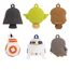 Hallmark Star Wars Characters Miniatur-Weihnachtsschmuck, 6 Stück (0002HCM6129)