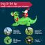 Joiedomi 6 FT Christmas Inflatable Dinosaur with Build-in LEDs, Blow Up Dinosaur with Santa for Christmas Inflatable Outdoor Decoration Xmas Party Decoration (Reiten auf dem grünen Drachen)