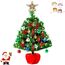 20 Zoll Tabletop Weihnachtsbaum Illuminated Mini Künstlicher Weihnachtsbaum mit 20 LED-Leuchten & Mini Ornament für Table Top Christmas Holiday Party Home Decor