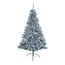 Künstlicher Deluxe-Weihnachtsbaum, 1,2 m, frostig, grün, buschig, kaiserliche Kiefer, aufklappbare Äste, 308 Bleistiftspitzen, mit Metallständer, Weihnachtsdekoration