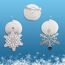 MVP DEC SWIRL SNOWFLAKE HANGIG