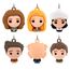 Hallmark Miniatur Freunde Weihnachtsschmuck 6er Set Mini Ornamente für Weihnachtsbaum