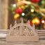 The Christmas Workshop batteriebetrieben 5 warm weiß LED Holz Outdoor Forest Scene Dekoration, Braun