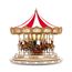 Mr. Christmas Regal Carousel Spieluhr mit Spieluhr, animierte Weihnachtsdekoration, 43,2 cm, Weiß