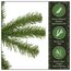 National Tree Company Künstlicher Weihnachtsbaum, 270 cm, unbeleuchtet, North-Valley-Fichte, 2.128 Spitzen, inklusive Ständer, grün