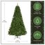 National Tree Company Künstlicher Weihnachtsbaum, 270 cm, unbeleuchtet, North-Valley-Fichte, 2.128 Spitzen, inklusive Ständer, grün