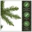 National Tree Company Künstlicher Weihnachtsbaum, 300 cm, unbeleuchtet, Kingswood-Tanne, schlank, 1.715 Zweigspitzen, inklusive Ständer, grün