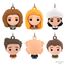 Hallmark Miniatur Freunde Weihnachtsschmuck 6er Set Mini Ornamente für Weihnachtsbaum