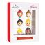 Hallmark Disney Princess 0002HCM6131 Miniatur-Weihnachtsschmuck aus Kunststoff, ca. 4,1 x 5,6 x 3,3 cm, 6 Stück