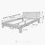 Krok Wood Massivholzbett Julia in Buche 140x200 cm