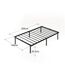 Zinus Caleb Bett 100x200 cm - Höhe 36 cm mit Stauraum unter dem Bett - Metall-Plattformbettrahmen - Klappbarer Bettrahmen - Schwarz