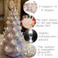 KonohaELF Keramik-Weihnachtsbaum-Ersatzlampen, transparent, weiß, mittlere Drehung, Kunststoffklammern, Ornamente für Keramikbaum (87 Glühbirnen und 3 Sternspitzen)