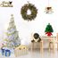 Sunnyglade Künstlicher Weihnachtsbaum, 122 cm, Weiß, 400 Spitzen, einfach zu montieren, mit Weihnachtsbaum, Metallständer für den Innen- und Außenbereich, 1,2 m