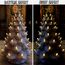 KonohaELF Keramik-Weihnachtsbaum-Ersatzlampen, schwarz-grau, mittlere Drehung, Kunststoffklammern, Ornamente für Keramikbaum (87 Glühbirnen und 3 Sternspitzen)