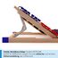 Stabiler Lattenrost 100% BUCHE Lattenrahmen - Kopfteil verstellbar - SCHULTERFRÄSUNG, 7 Zonen, 42 Federleisten, Härte-Regulierung, Mittelgurt - Vario Sleep Best 42® unmontiert (90x190cm)