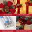 The Christmas Workshop 70749 3er Set beleuchtete Weihnachtsboxen mit roter Schleife/Innen Weihnachtsdeko / 65 warmweiße LED Lichter/batteriebetrieben/Timer-Funktion