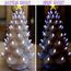 KonohaELF Keramik-Weihnachtsbaum-Ersatzlampen, klein, blau, mittelgroß, gedreht, Kunststoffheringe, Ornamente für Keramikbaum (87 Glühbirnen und 3 Sternspitzen)