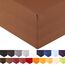 aqua-textil Royal XL Spannbettlaken Boxspringbett Wasserbett 200x220-220x240 cm Schoko braun 210g/qm Jersey Mako Baumwolle Elasthan Spannbetttuch