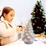 KonohaELF Keramik-Weihnachtsbaum-Ersatzlampen, transparent, weiß, mittlere Drehung, Kunststoffklammern, Ornamente für Keramikbaum (87 Glühbirnen und 3 Sternspitzen)