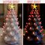 KonohaELF Keramik-Weihnachtsbaum-Ersatz-Leuchtmittel, mittelgroß, gedrehte Kunststoffklammern, Ornamente für Keramikbaum (87 Glühbirnen und 3 Sternspitzen)