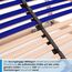 Stabiler Lattenrost 100% BUCHE Lattenrahmen - Kopfteil verstellbar - SCHULTERFRÄSUNG, 7 Zonen, 42 Federleisten, Härte-Regulierung, Mittelgurt - Vario Sleep Best 42® unmontiert (100x190cm)