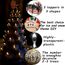 KonohaELF Keramik-Weihnachtsbaum-Ersatzlampen, schwarz-grau, mittlere Drehung, Kunststoffklammern, Ornamente für Keramikbaum (87 Glühbirnen und 3 Sternspitzen)