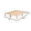 Gigapur G1 26981 Bett | Lattenrost und Bettgestell | Birke Natur Schicht-Holz | Bettrahmen belastbar bis 195Kg | 160 x 200 cm (2 x 80 x 200 cm)