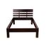 Krok Wood Massivholzbett Julia in Buche, Farbe Dunkle Walnuss (90 x 200 cm)