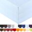 aqua-textil Royal Spannbettlaken Boxspringbett Wasserbett 90x200-100x220 cm Aqua blau 210g/qm Jersey Mako Baumwolle Elasthan Spannbetttuch