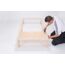 Gigapur G1 26981 Bett | Lattenrost und Bettgestell | Birke Natur Schicht-Holz | Bettrahmen belastbar bis 195Kg | 160 x 200 cm (2 x 80 x 200 cm)
