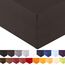 aqua-textil Royal Spannbettlaken Boxspringbett Wasserbett 120x200-130x220 cm anthrazit 210g/qm Jersey Mako Baumwolle Elasthan Spannbetttuch