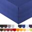 aqua-textil Royal Spannbettlaken Boxspringbett Wasserbett 90x200-100x220 cm blau 210g/qm Jersey Mako Baumwolle Elasthan Spannbetttuch