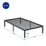 Olee sleep 35cm Stabiler Stahlbett / Stahl-Lattenrost / Anti-Rutsch-Unterstützung / Matratzenunterbau / Metallbett / Bettrahmen / Bett / 100 x 200cm / Twin XL / Schwarz / Metall