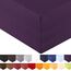 aqua-textil Royal Spannbettlaken Boxspringbett Wasserbett 140x200-160x220 cm lila 210g/qm Jersey Mako Baumwolle Elasthan Spannbetttuch