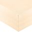 aqua-textil Royal Spannbettlaken Boxspringbett Wasserbett 180x200-200x220 cm Natur 210g/qm Jersey Mako Baumwolle Elasthan Spannbetttuch