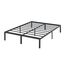 Olee sleep 35cm Stabiler Stahlbett / Stahl-Lattenrost / Anti-Rutsch-Unterstützung / Matratzenunterbau / Metallbett / Bettrahmen / Bett / 100 x 200cm / Twin XL / Schwarz / Metall