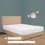Mrs Awesome Stretch-Jersey-Boxspring-Bezug, Bettvolant-Alternative, ultraweich und knitterarm, Doppelbett/Doppelbett XL, Weiß