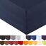 aqua-textil Royal XL Spannbettlaken Boxspringbett Wasserbett 200x220-220x240 cm dunkel blau 210g/qm Jersey Mako Baumwolle Elasthan Spannbetttuch