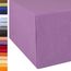 aqua-textil Exclusiv Spannbettlaken 200x220-220x240 cm Flieder Jersey Baumwolle 230g/qm Spannbetttuch Elastan Laken